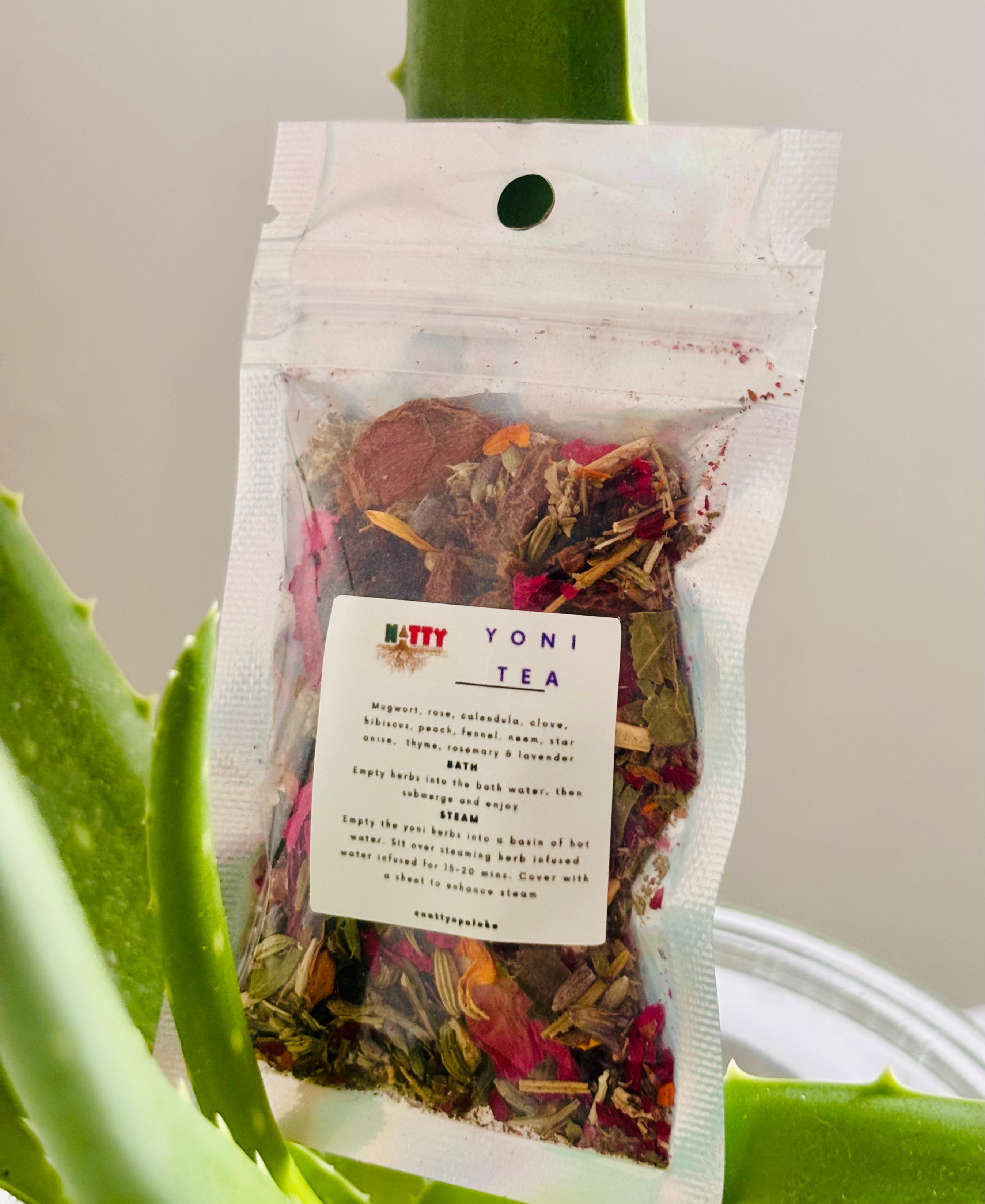 Made with Ancestral Herbs:
Rose, calendula, hibiscus, neem, peach, rosemary, lavender, basil, clove, star anise, fennel, thyme & mugwort