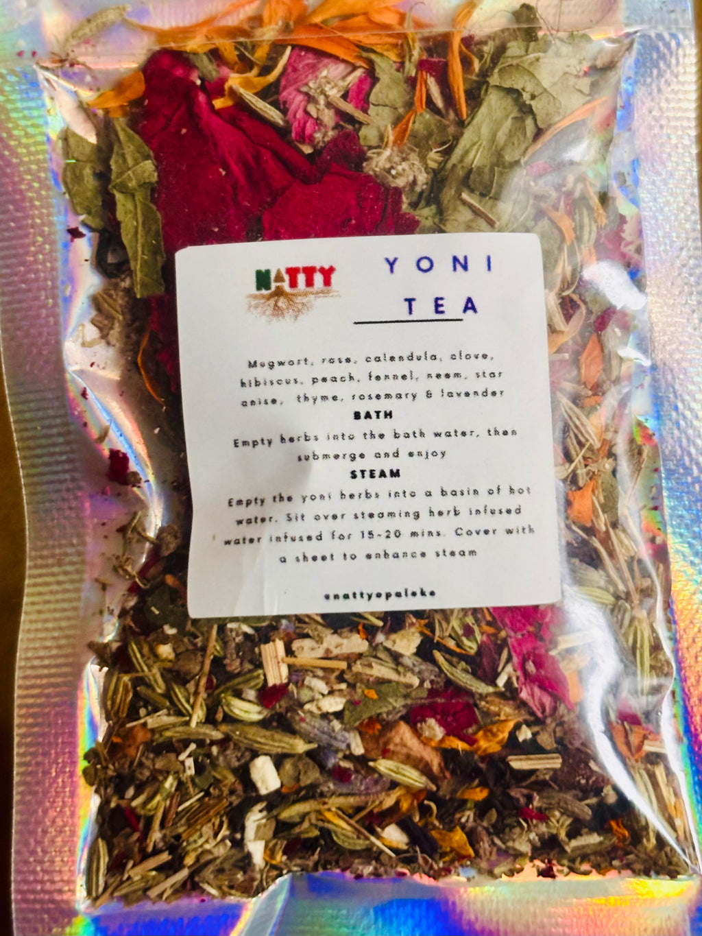 Use in the bath or as a Yoni steam
Your choice