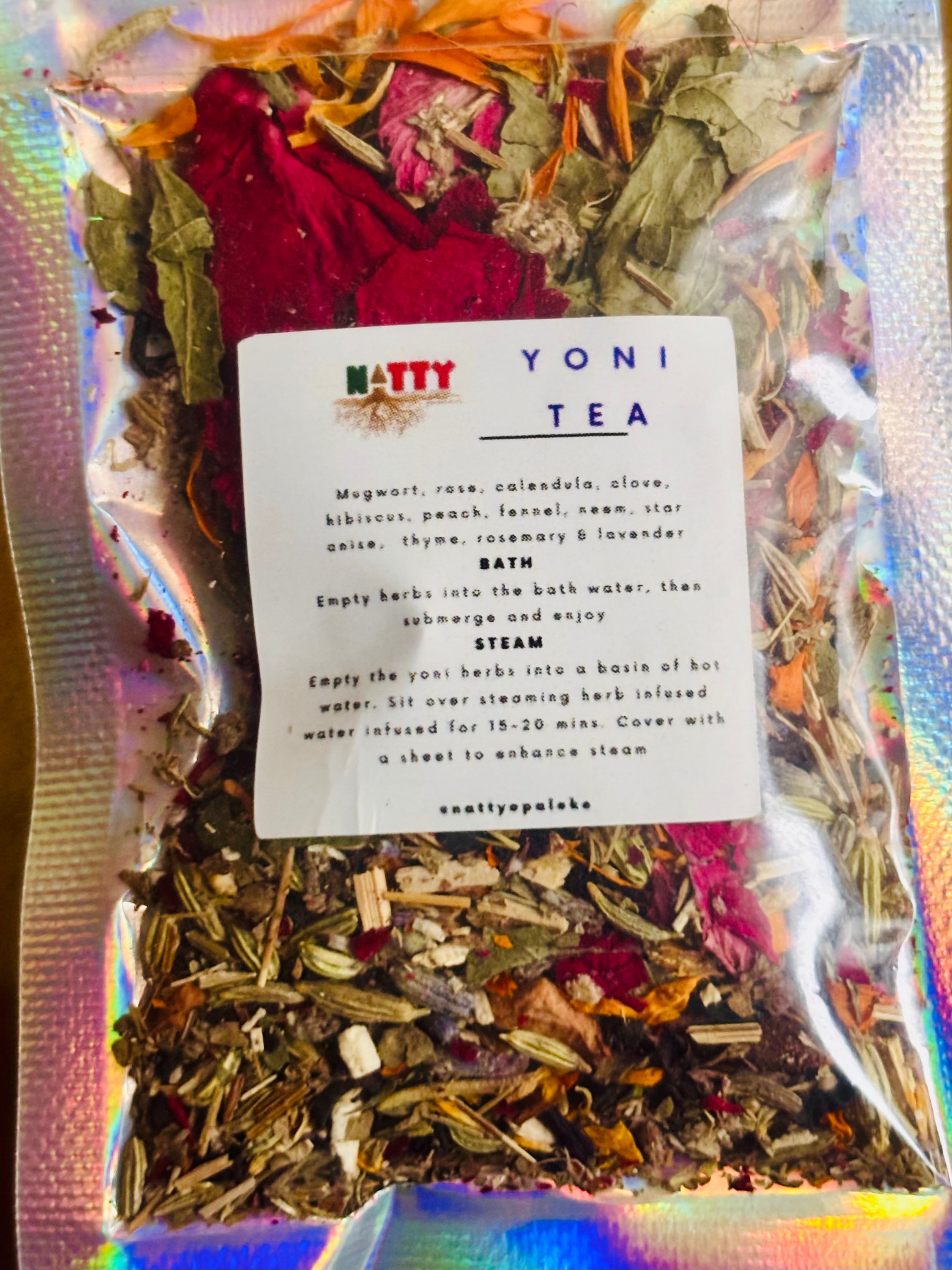 Use in the bath or as a Yoni steam
Your choice